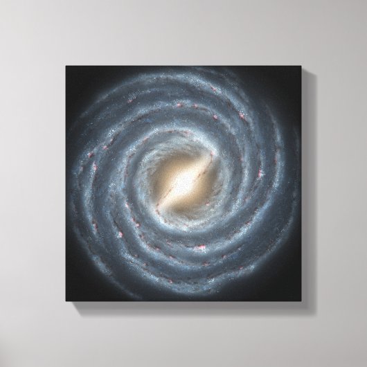Een uitzicht van onze melkweg. canvas afdruk (Voorkant)