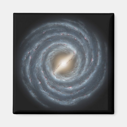 Een uitzicht van onze melkweg. magneet (Voorkant)