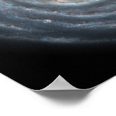 Een uitzicht van onze melkweg. poster (Hoek)