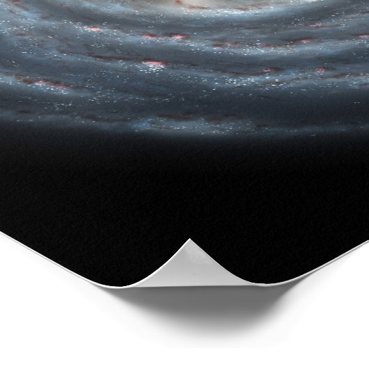 Een uitzicht van onze melkweg. poster (Hoek)