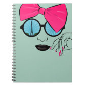 Een Uitzicht van Parijs overmaats Bow Face Notitieboek (Voorkant)