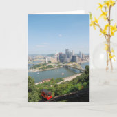 Een uitzicht van Pittsburgh Van de binnenstad van Kaart (Gele Bloem)