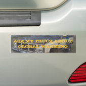 EEN UITZICHT VAN REDNECK OP MONDIALE WAARSCHUWING BUMPERSTICKER (Op auto)