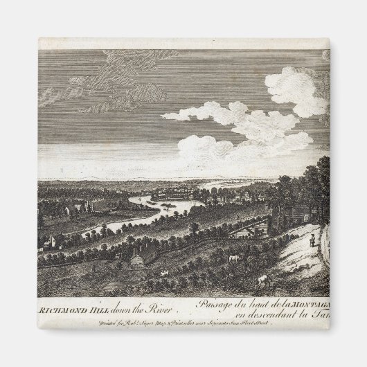 Een Uitzicht van Richmond Hill op de rivier Magneet (Voorkant)