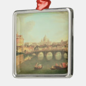 Een Uitzicht van Rome Metalen Ornament (Links)