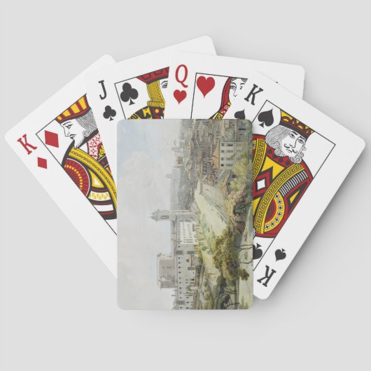 Een Uitzicht van Rome uit de Pincio, 1776 (m/v Speelkaarten (Achterkant)