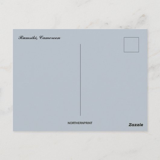 Een Uitzicht van Rumsiki Kameroen Briefkaart (Achterkant)
