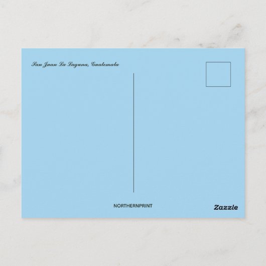 Een Uitzicht van San Juan La Laguna Guatemala Briefkaart (Achterkant)