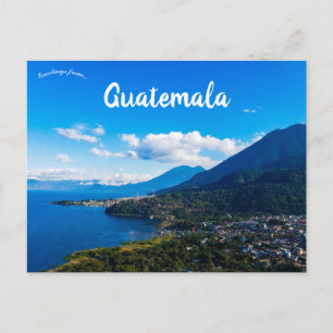 Een Uitzicht van San Juan La Laguna Guatemala Briefkaart
