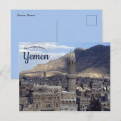 Een Uitzicht van Sana'a Jemen Briefkaart (Voorkant / Achterkant)