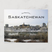 Een Uitzicht van Saskatoon Saskatchewan Briefkaart (Voorkant)