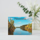 Een Uitzicht van Sawbill Lake Minnesota Briefkaart (Staand voorkant)