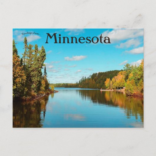 Een Uitzicht van Sawbill Lake Minnesota Briefkaart (Voorkant)