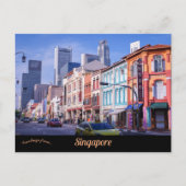 Een Uitzicht van Singapore Briefkaart (Voorkant)