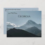 Een Uitzicht van Stepantsminda, voorheen Kazbegi G Briefkaart (Voorkant / Achterkant)