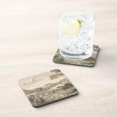 Een uitzicht van Stour Head in Wiltshire (graving) Drankjes Onderzetter (Rechterzijde)