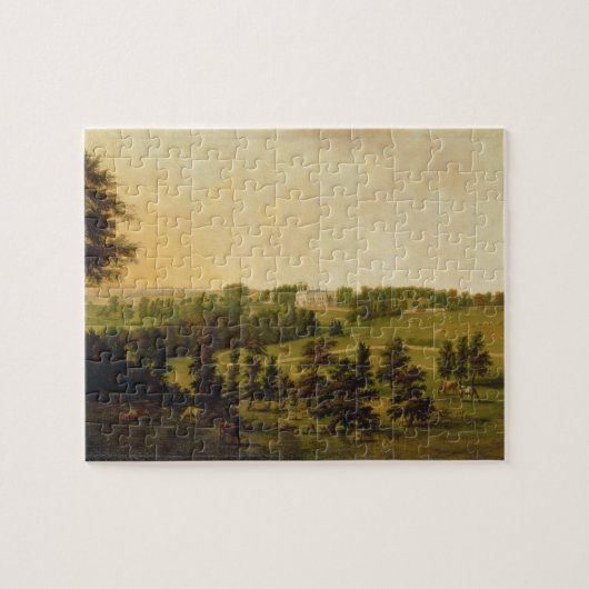 Een Uitzicht van Tapeley Park, Instow, Noord-Devon Legpuzzel (Horizontaal)