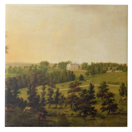 Een Uitzicht van Tapeley Park, Instow, Noord-Devon Tegeltje (Voorkant)