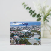 Een Uitzicht van Tbilisi Georgië Briefkaart (Staand voorkant)