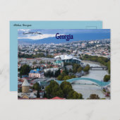 Een Uitzicht van Tbilisi Georgië Briefkaart (Voorkant / Achterkant)