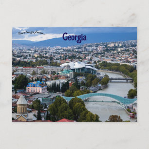 Een Uitzicht van Tbilisi Georgië Briefkaart