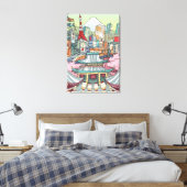 Een Uitzicht van Tokio Canvas Afdruk (Insitu (Slaapkamer))