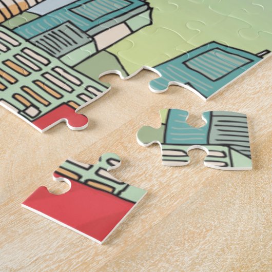 Een Uitzicht van Tokio Legpuzzel (Zijkant)