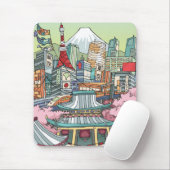 Een Uitzicht van Tokio Muismat (Met muis)