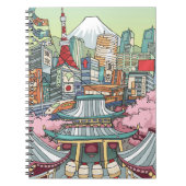 Een Uitzicht van Tokio Notitieboek (Voorkant)