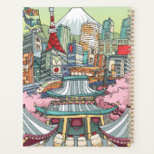 Een Uitzicht van Tokio Planner (Achterkant)