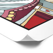 Een Uitzicht van Tokio Poster (Hoek)