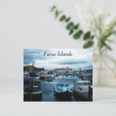 Een Uitzicht van Torshavn Faeröer Briefkaart (Staand voorkant)