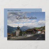 Een Uitzicht van Triesenberg Liechtenstein Briefkaart (Voorkant / Achterkant)