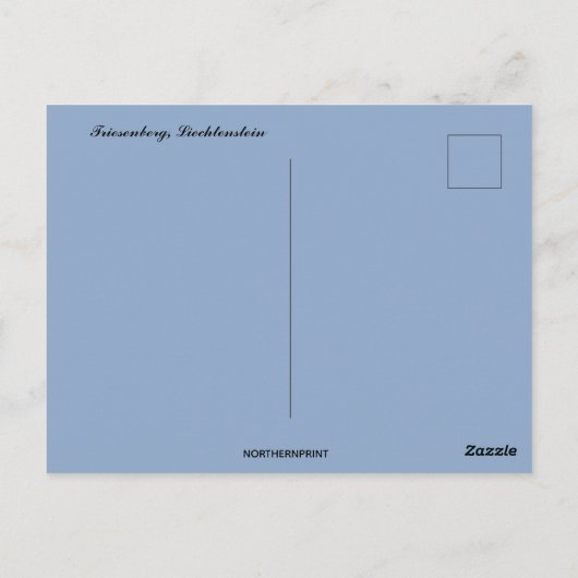 Een Uitzicht van Triesenberg Liechtenstein Briefkaart (Achterkant)