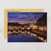 Een Uitzicht van Vaticaanstad in acht Briefkaart (Voorkant / Achterkant)