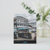 Een Uitzicht van Vientiane Laos Briefkaart (Staand voorkant)