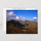 Een uitzicht van Wasdale Head England Briefkaart (Voorkant / Achterkant)