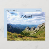 Een Uitzicht van Zakopane Polen Briefkaart (Voorkant / Achterkant)