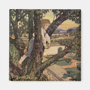 Een uitzicht vanuit de bomen door Jessie Willcox S Magneet