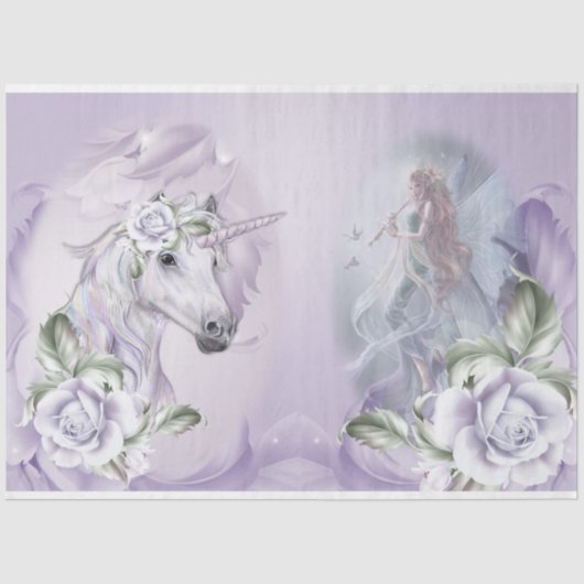 Een Unicorn Fantasy Series Design 1 Tissuepapier (Voorkant)