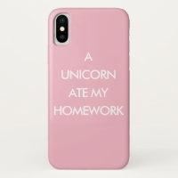 EEN UNICORN KRIJGT MIJN roze iPhone-draagtas van h