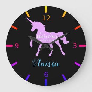 Een Unicorn Square Wall Clock Grote Klok