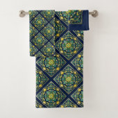 💚 Een uniek Azulejo meesterwerk Bad Handdoek (Insitu)