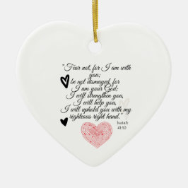 Een uniek cadeau voor een Christelijke vriend of f Keramisch Ornament