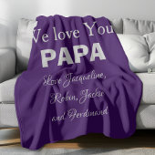 Een uniek cadeau voor papa of Pop. Eenvoudig gebru Fleece Deken