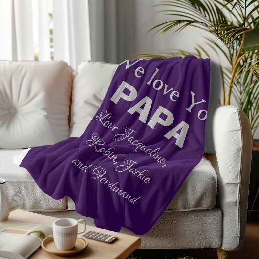 Een uniek cadeau voor papa of Pop. Eenvoudig gebru Fleece Deken