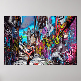 Een uniek Collectie van de Straatkunst: Graffiti,  Poster