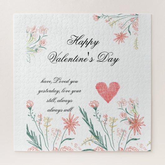 Een uniek geschenk van de Valentijn Legpuzzel (Verticaal)