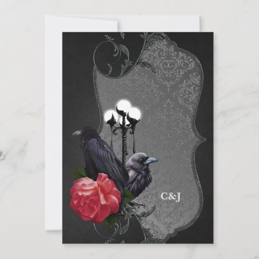 Een uniek huwelijk kaart (Achterkant)