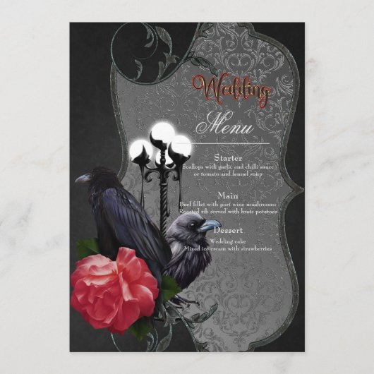 Een uniek huwelijk menu (Voorkant)